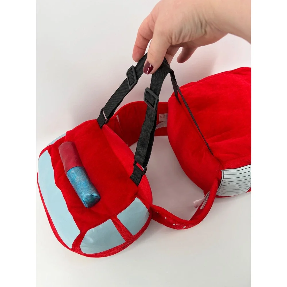 I Want To Be Kids One Size Red Fire Truck Plush Wrap Around Costume 3-7 Years
